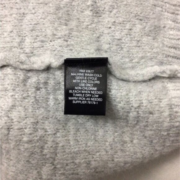 Liz Claiborne Career Women’s Longline Wool Blend Cardigan, Gray, size 1X - Picture 6 of 6